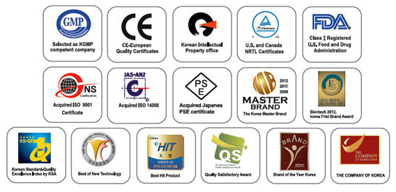 water ionizer certifications